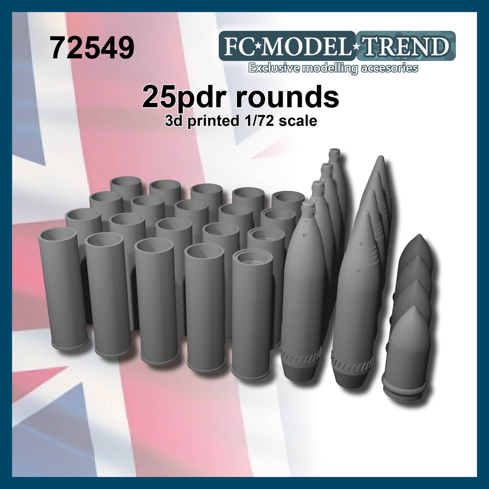 25pdr rounds for QR ordnance howitzer