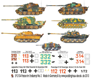 German Panzers 1944/45 - set 2 - Click Image to Close